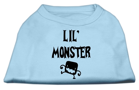 Lil Monster Screen Print Shirts Baby Blue XS