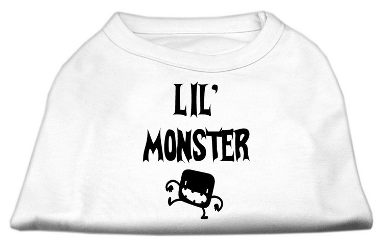 Lil Monster Screen Print Shirts White XL