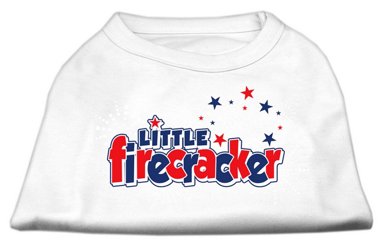 Little Firecracker Screen Print Shirts White L