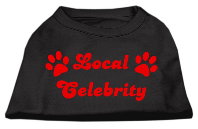 Local Celebrity Screen Print Shirts Black XS