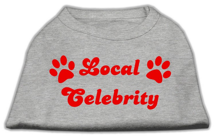 Local Celebrity Screen Print Shirts Grey XS