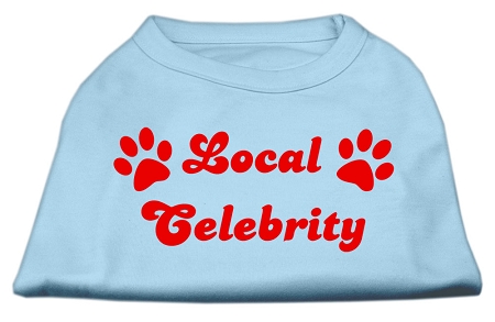 Local Celebrity Screen Print Shirts Baby Blue XS