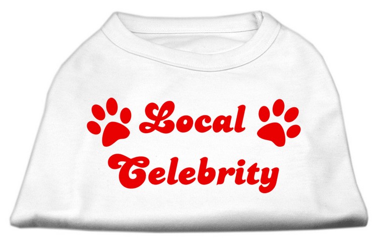 Local Celebrity Screen Print Shirts White XL