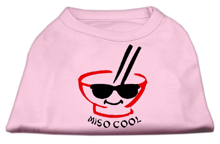 Miso Cool Screen Print Shirts Pink XXL