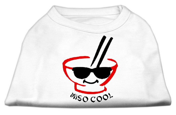 Miso Cool Screen Print Shirts White XS