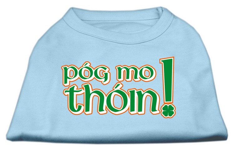 Pog Mo Thoin Screen Print Shirt Baby Blue Lg