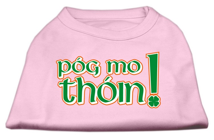 Pog Mo Thoin Screen Print Shirt Light Pink XXXL