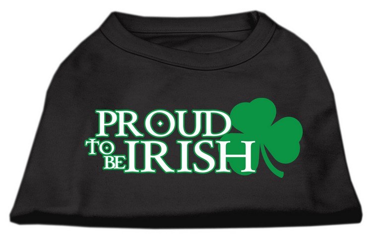 Proud to be Irish Screen Print Shirt Black Lg