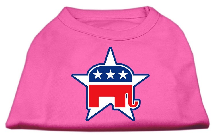 Republican Screen Print Shirts Bright Pink XS