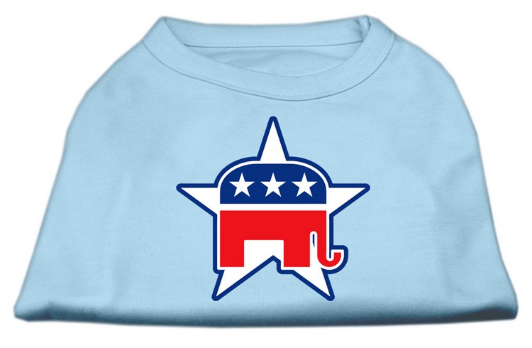 Republican Screen Print Shirts Baby Blue XS