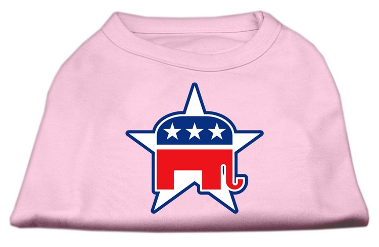 Republican Screen Print Shirts Light Pink XXL