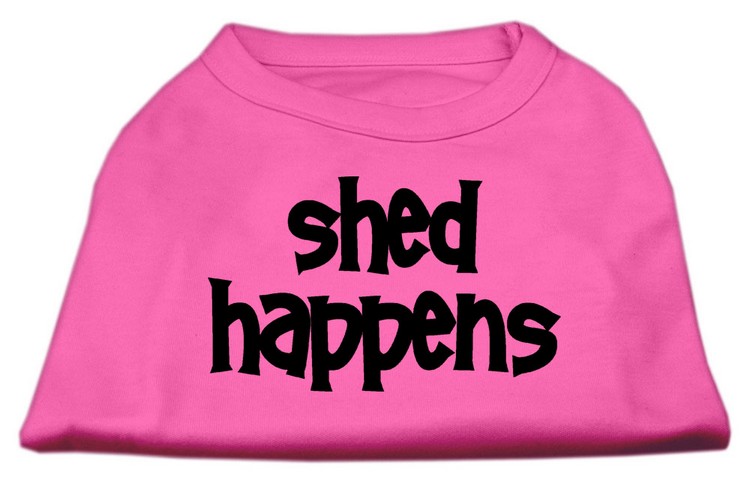 Shed Happens Screen Print Shirt Bright Pink Med