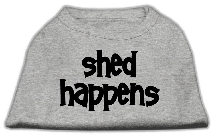 Shed Happens Screen Print Shirt Grey Med