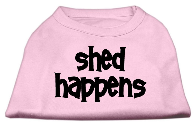 Shed Happens Screen Print Shirt Light Pink Med