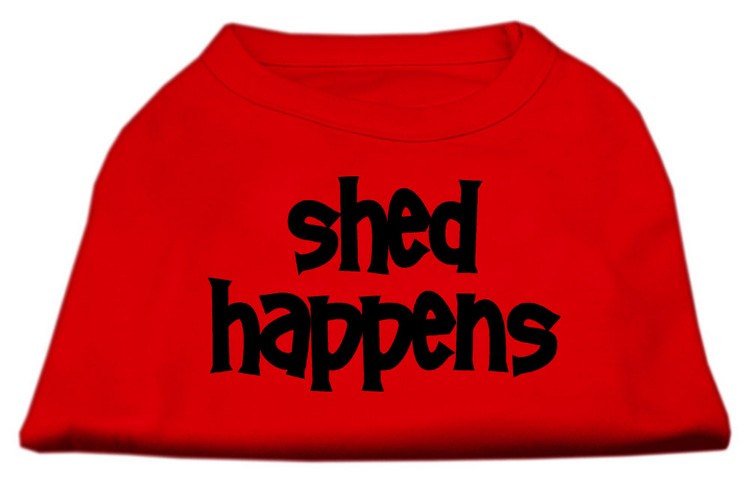 Shed Happens Screen Print Shirt Red Med