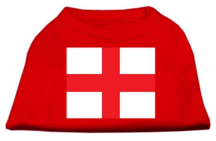 St George's Cross (English Flag) Screen Print Shirt Red XXXL (20)