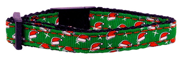 Santa Hat Nylon and Ribbon Collars Cat Safety