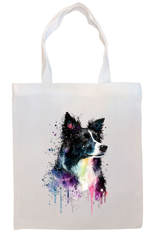 Border Collie Canvas Tote Bag Style1