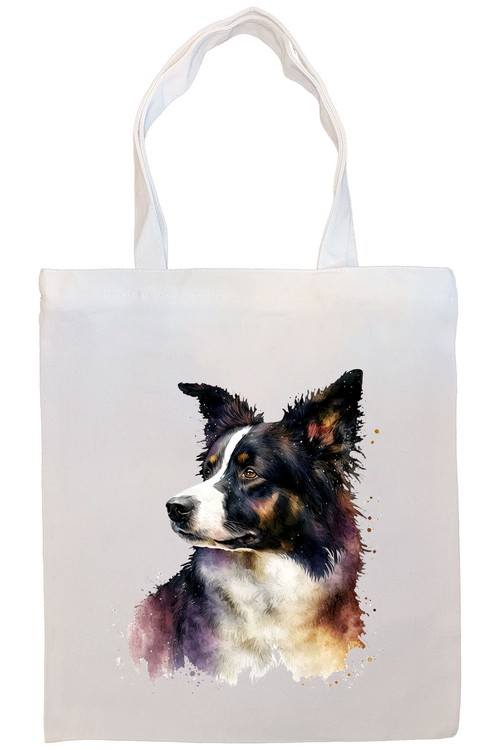 Border Collie Canvas Tote Bag Style2