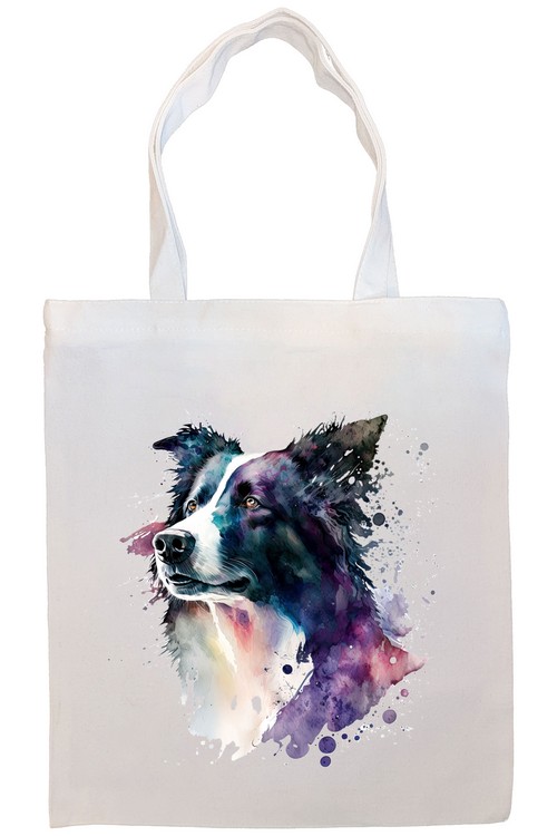 Border Collie Canvas Tote Bag Style3