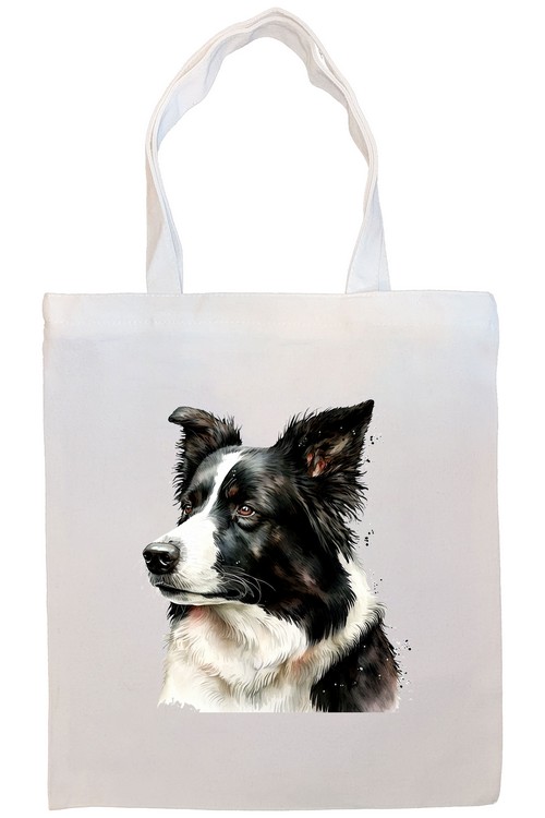 Border Collie Canvas Tote Bag Style4