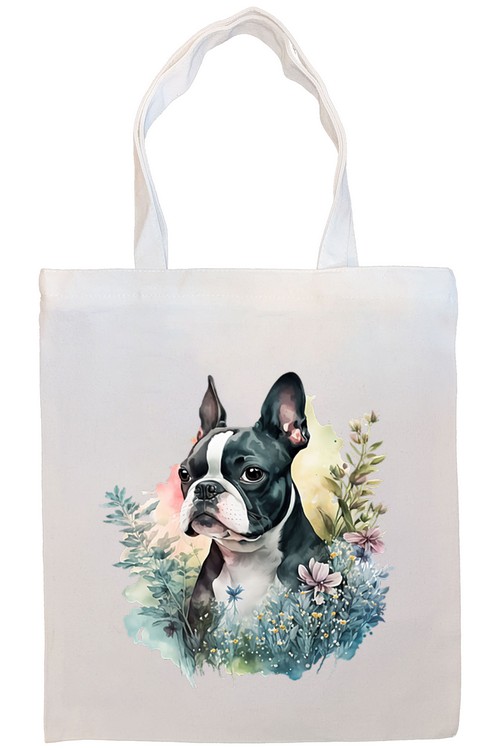 Boston Terrier Canvas Tote Bag Style1