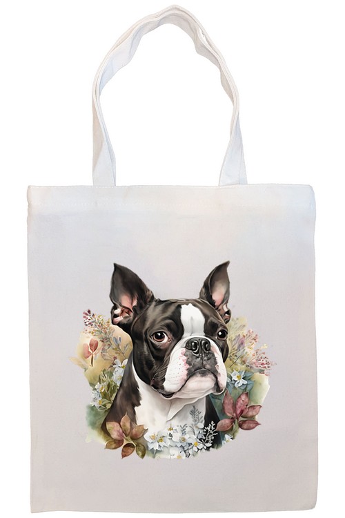 Boston Terrier Canvas Tote Bag Style2