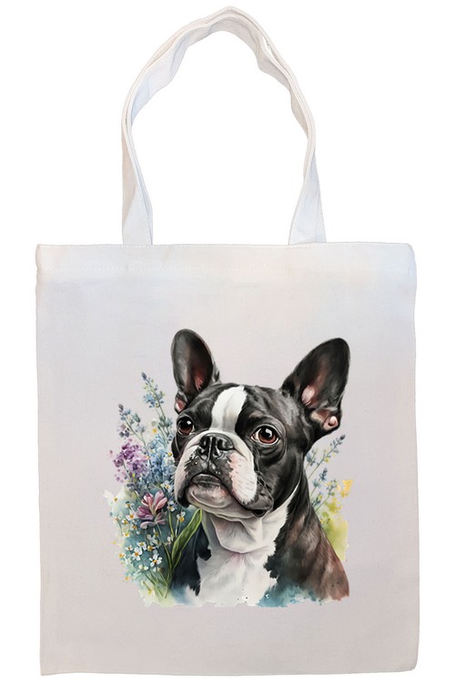 Boston Terrier Canvas Tote Bag Style3