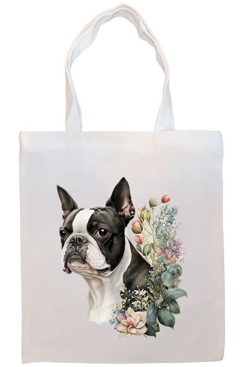 Boston Terrier Canvas Tote Bag Style4