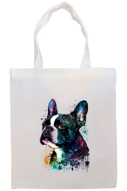 Boston Terrier Canvas Tote Bag Style5