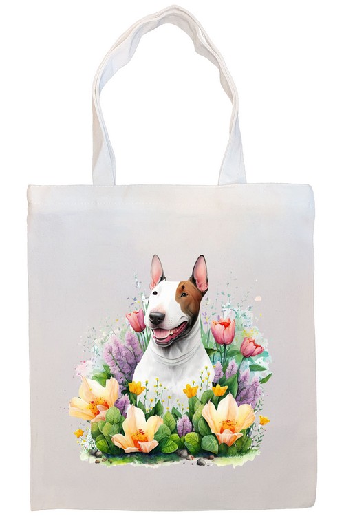 Bull Terrier Canvas Tote Bag Style1