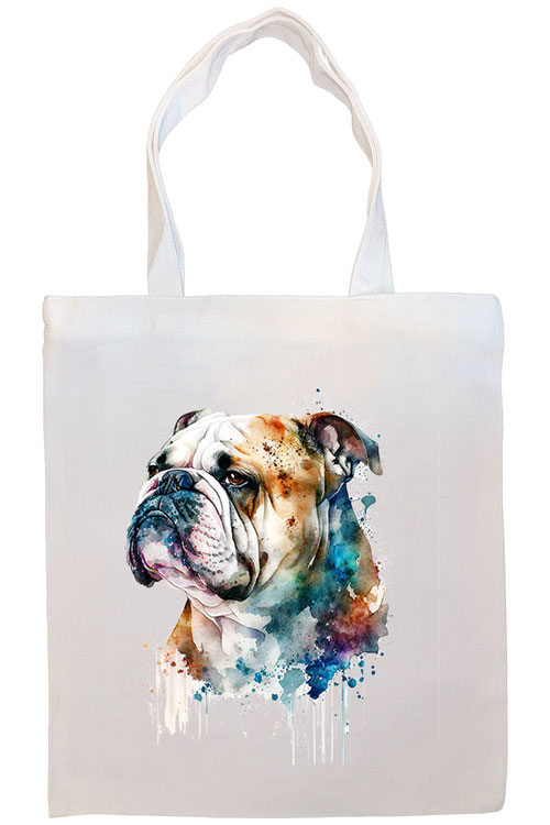 Bulldog Canvas Tote Bag Style2