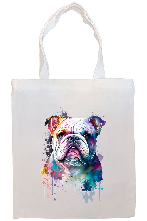 Bulldog Canvas Tote Bag Style3