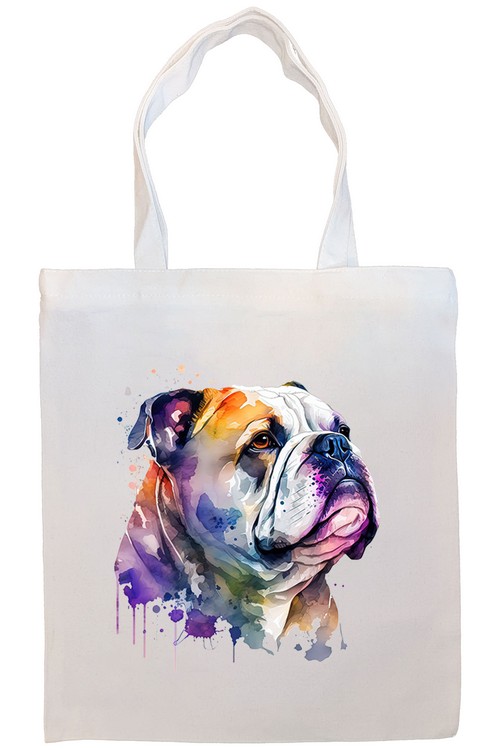 Bulldog Canvas Tote Bag Style4