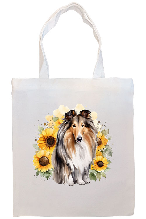 Collie Canvas Tote Bag Style2