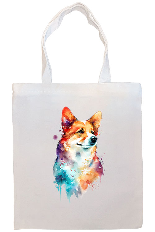 Corgi Canvas Tote Bag Style1