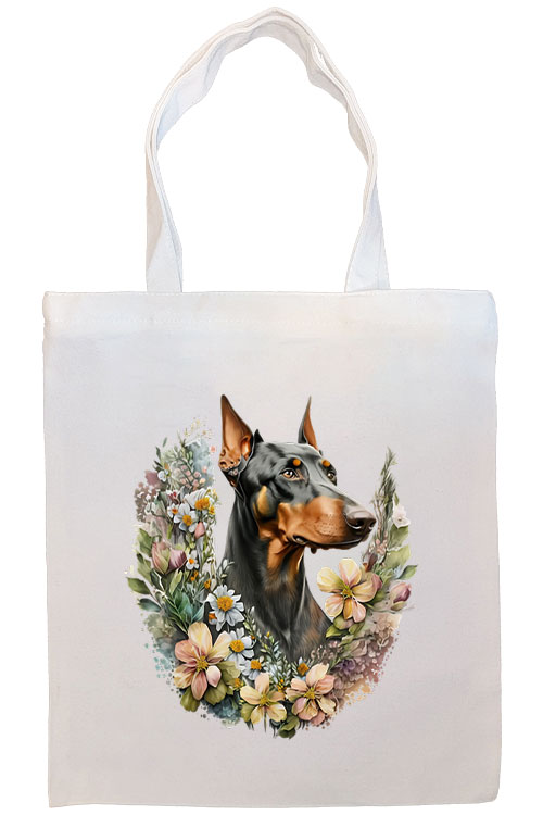 Doberman Canvas Tote Bag Style1