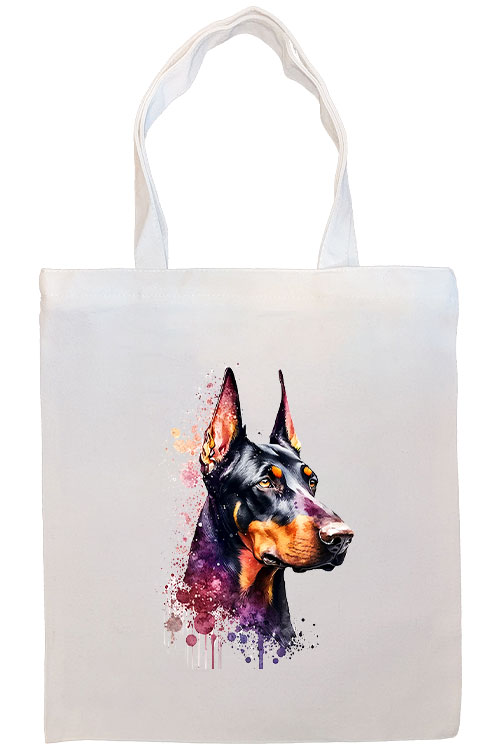 Doberman Canvas Tote Bag Style2