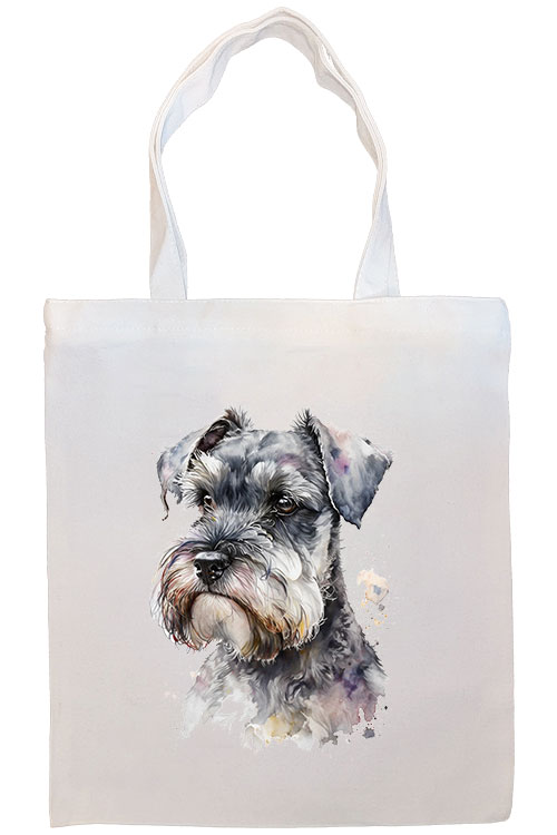 Miniature Schnauzer Canvas Tote Bag Style1