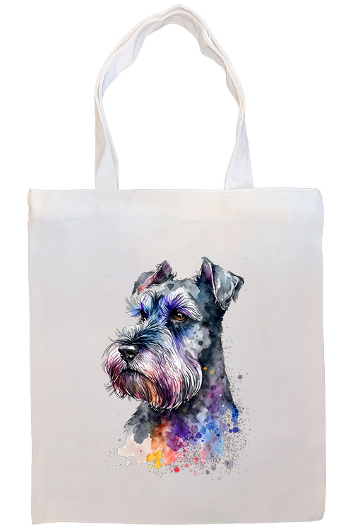 Miniature Schnauzer Canvas Tote Bag Style2