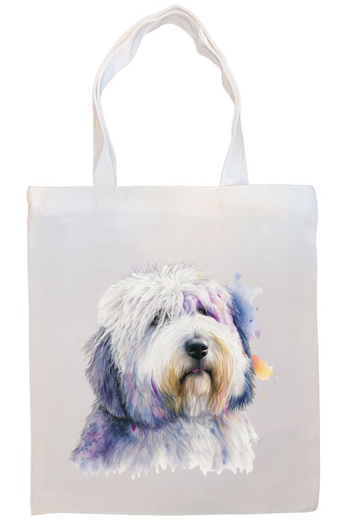 Old English Sheepdog Canvas Tote Bag Style3