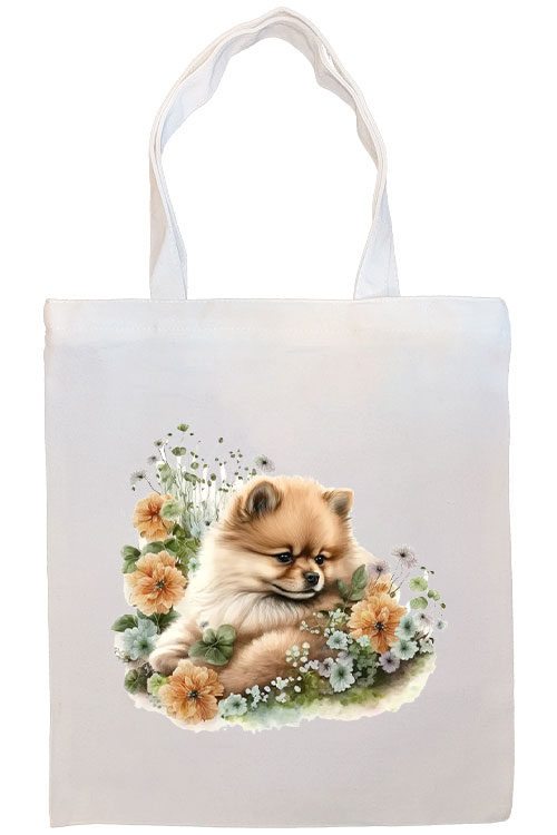 Pomeranian Canvas Tote Bag Style5