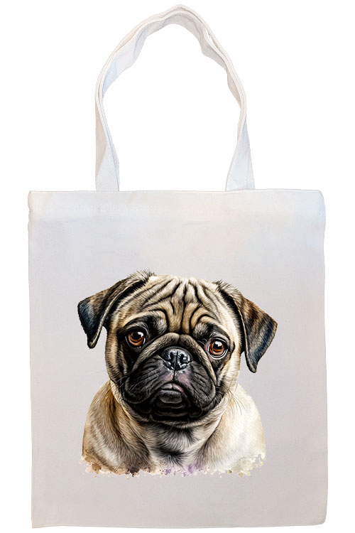 Pug Canvas Tote Bag Style1