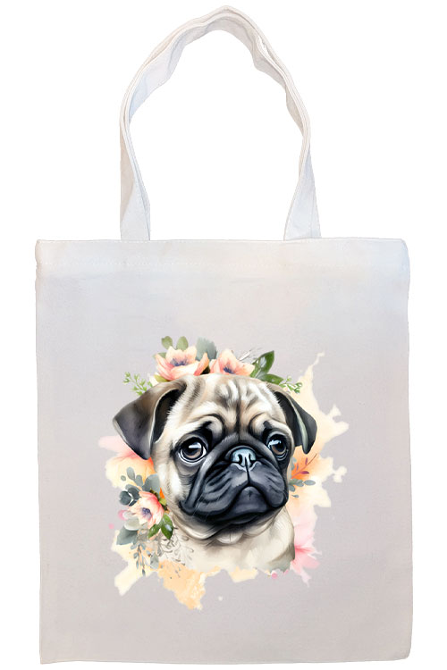 Pug Canvas Tote Bag Style2