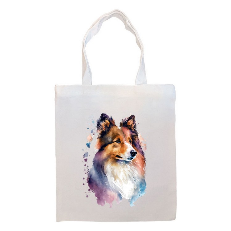 Sheltie Canvas Tote Bag Style1