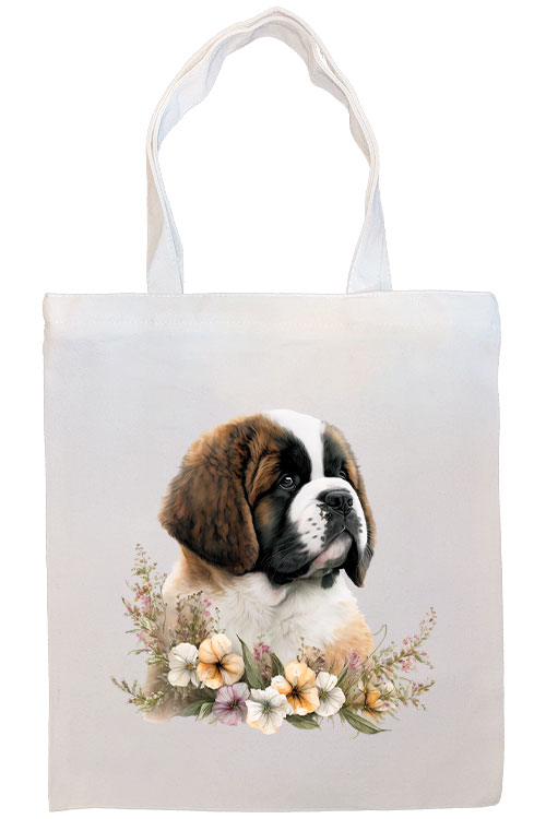 Saint Bernard Canvas Tote Bag Style3