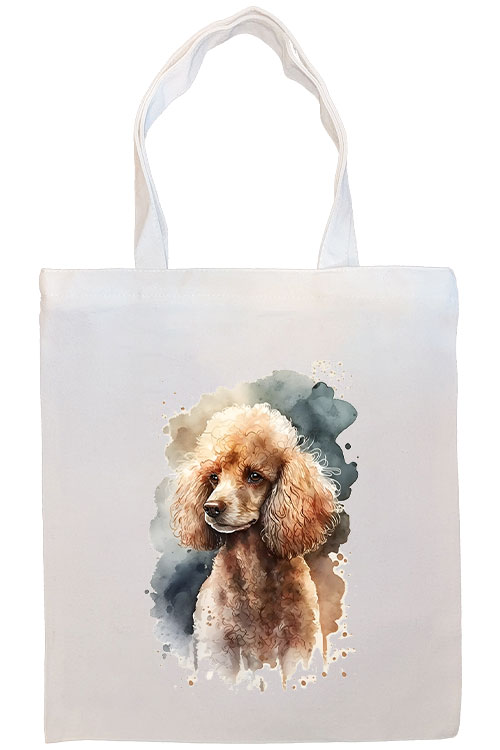 Poodle Canvas Tote Bag Style1