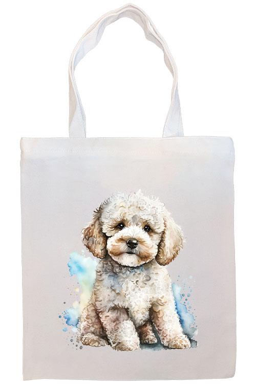 Poodle Canvas Tote Bag Style4