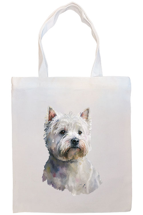 Westie Canvas Tote Bag Style1