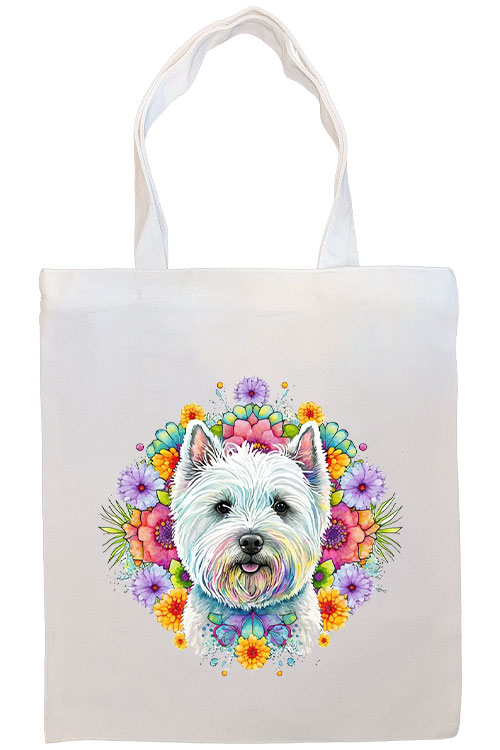 Westie Canvas Tote Bag Style2